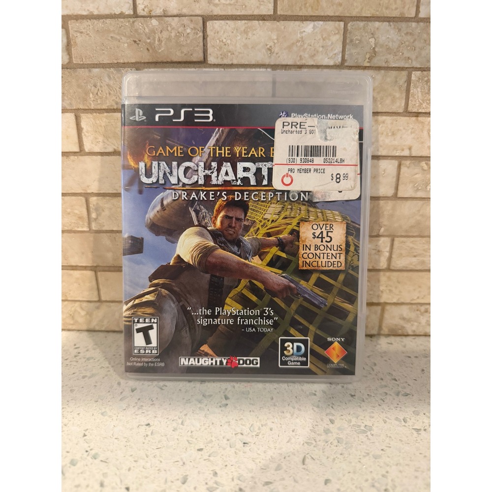 Drake's Deception Game of the Year Edition Sony PlayStation 3 PS3
